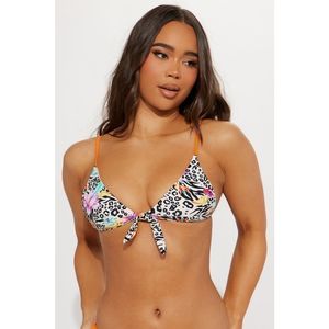 Tropic Safari Triangle Bikini Top L NWT